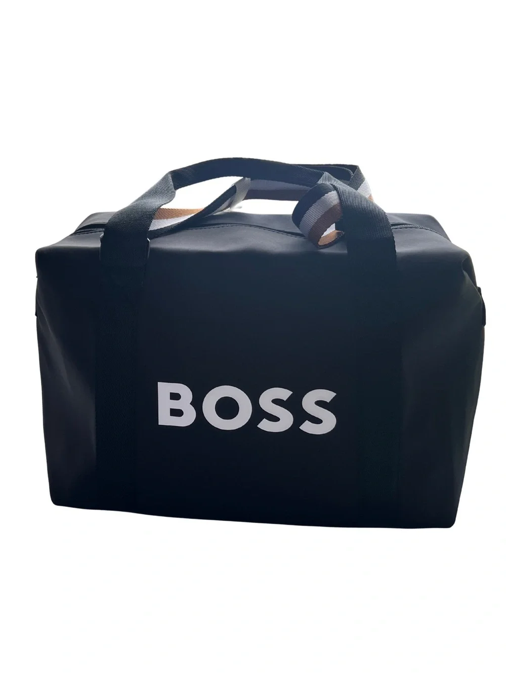 BOSS Parfums Black Duffel Travel Weekender Bag Brand New